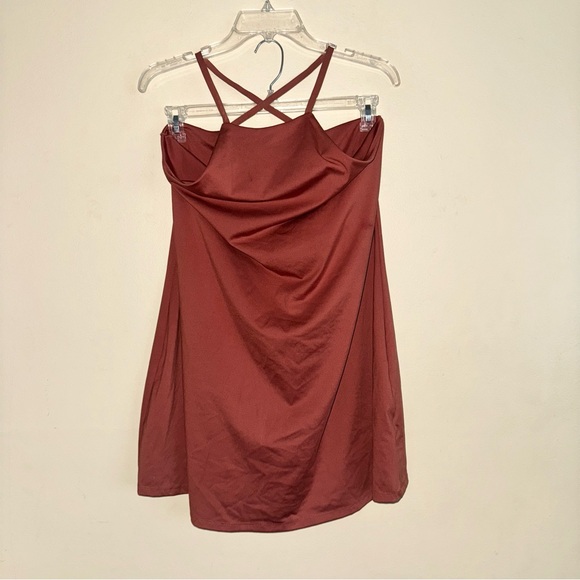 MWL Madewell Weathered Brick Flex Fitness Dress Size L NWOT! - Picture 3 of 11